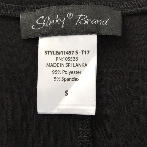 2/25 SLINKY BRAND Black Open Front Cardigan Size Small - Picture 7 of 8